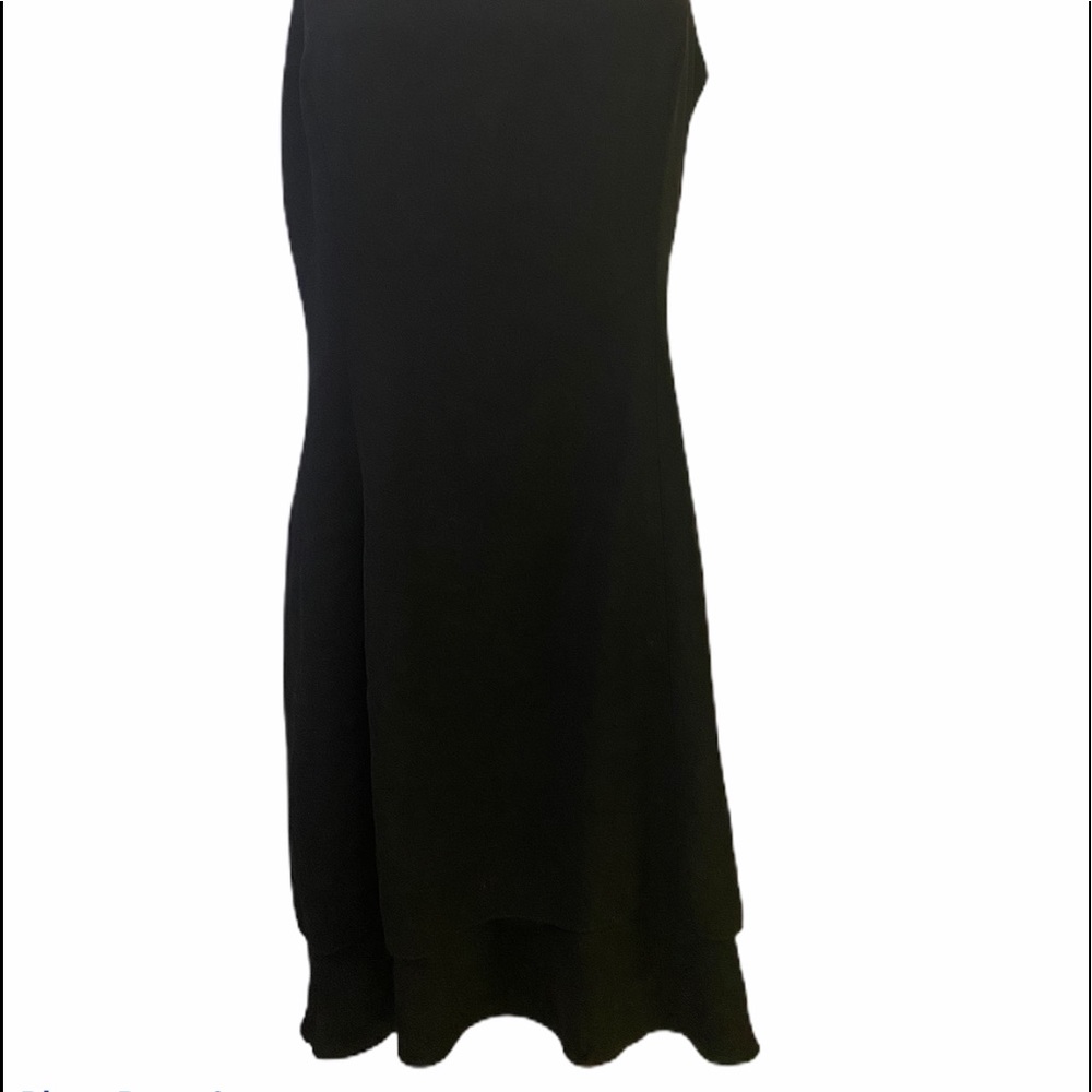 Black Beaded Spaghetti Straps Evening Gown 15 16‎ Holiday Dress Party Dress - Picture 8 of 16